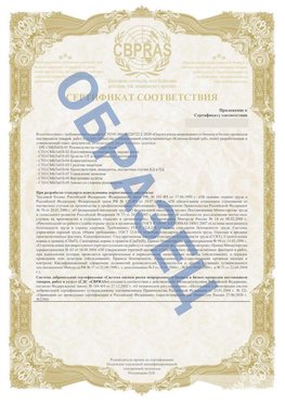 Образец Приложение к СТО 01.064.00220722.2-2020 Жирновск Сертификат СТО 01.064.00220722.2-2020 